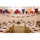 10m Large Pennant (20cmx30cm) Pick Your Colours 1 Ply Fabric Bunting